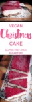 Vegan Christmas Cake | Vegan Baking | Sugar free baking | Vegan cheese cake