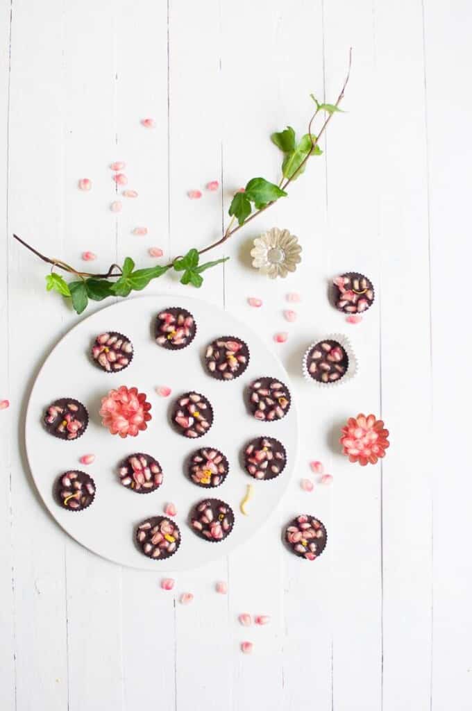 Pomegranate Chocolate | Raw Chocolate | Sugar Free Chocolate