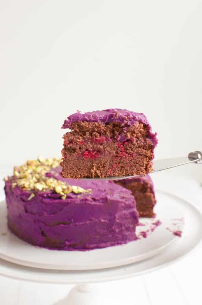 Grain-free Chocolate Cake | Purple Sweet Potato | Sugar-free baking | Vegan | Gluten-free