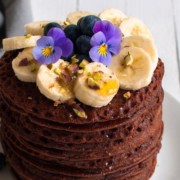 Vegaaniset ja gluteenittoman suklaapannukakut